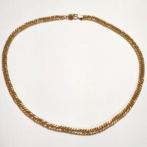 18k Gold Plated Necklace Double Chain Christmas Birthday Anniversary Gift New!!